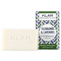KLAR Festes Shampoo Teebaumöl + Lavendel (Gegen Schuppen) 100g