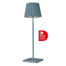 Sompex TROLL 2.0 Tischleuchte Blau Aluminium mit Akku dimmbar Outdoor 38 cm