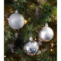 Christbaumkugeln Silber 10 Stück Weihnachtsbaumkugeln Christbaumschmuck