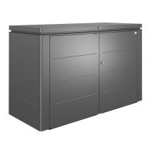 Biohort Highboard 200 Aufbewahrungsbox 200x84x127cm Dunkelgrau-Metallic