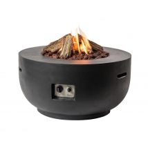 Happy Cocooning Feuertisch Bowl schwarz 910 x 460 mm