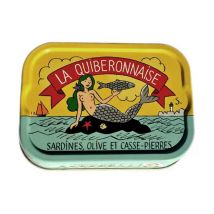 La Quiberonnaise Sardinen mit Oliven und Algen 'Casse-Pierres' - Dose 115g