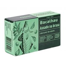 Aveiro Stockfisch mit Knoblauch Bacalhau com Alho em Azeite - Dose 120 g