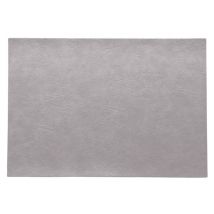 ASA Selection Tischset Silver Cloud Vintage Leder-Optik Platzset Grau