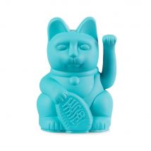 DONKEY Winkekatze Türkis Maneki Neko Lucky Cat Mini Glücksbringer 9,8cm