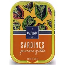 La Perle des Dieux Sardinen mit gegrillter Paprika und Rapsöl - Dose 115 g