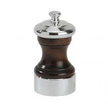 Peugeot Palace Pfeffermühle Holz poliert/versilbert 10cm