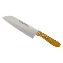 Burgvogel Santoku Messer Olivenholz Küchenmesser 18 cm