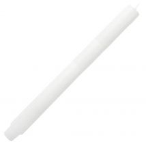 Dicke Stabkerze Weiß Durchgefärbt Lang 30cm x 2,5cm Tropffrei Premium