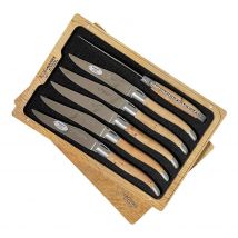 Laguiole en Aubrac Steakmesser Set 6-teilig Wacholder (Genévrier) 23 cm