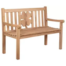 Gartenbank Kleeblatt Teak