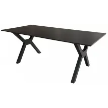 Tisch Granada 200x90cm dark grey Aluminium
