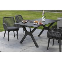 Gartenmöbelset Diningsessel Marbella mit Tisch Granada 180x90cm