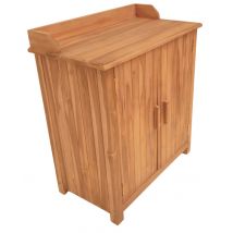 Gartenschrank Batley Teak mit Arbeitsfläche