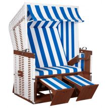 Strandkorb Profi Nordsee Sylt PVC white Des. 991