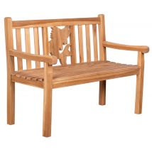 Gartenbank Fisch Teak 120 cm