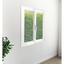 Fenêtre PVC 1 vantail et 1 fixe latéral - Couleurs & Dimensions sur mesure - Fabrication Française - Vitrage et pose menuiserie au choix - Gefradis