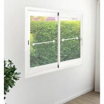 Fenêtre PVC coulissante 2 vantaux - Couleurs & Dimensions sur mesure - Fabrication Française - Vitrage et pose menuiserie au choix - Gefradis