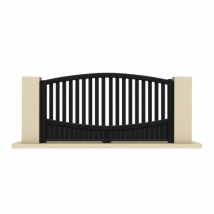 Portail coulissant aluminium sur-mesure CITIZ - Fabrication Française - Sens d'ouverture au choix - Avec ou sans motorisation - Gefradis