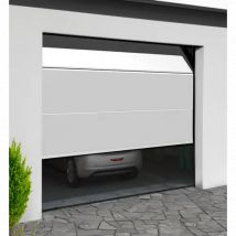 Porte de garage sectionnelle manuelle lisse à portillon - Couleurs & Dimensions sur mesure - Fabrication Française - Gefradis
