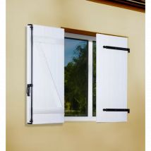 Volet battant à barres et écharpe 2 vantaux - Couleurs & Dimensions sur mesure - Fabrication Française - Gefradis