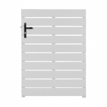 Portillon PVC standard LYON blanc 1000x1400 mm - Fabrication Française - Sens d'ouverture au choix - Avec ou sans motorisation - Gefradis