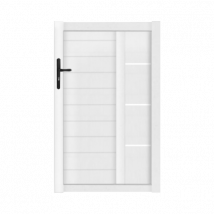 Portillon PVC standard ARLES blanc INSERT 1000x1400 mm - Fabrication Française - Sens d'ouverture au choix - Avec ou sans motorisation - Gefradis