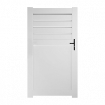 Portillon PVC standard ARRAS blanc 1000x1800 mm - Fabrication Française - Sens d'ouverture au choix - Avec ou sans motorisation - Gefradis