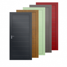 Porte d'entrée PVC couleur design 115
