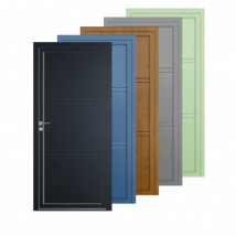 Porte d'entrée PVC couleur design 102-4