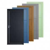 Porte d'entrée PVC couleur design 102-6