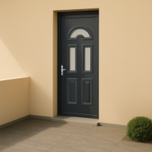 Porte d'entrée PVC couleur Emilia 115 semi-vitrée