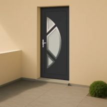 Porte d'entrée PVC couleur 2611 vitrée