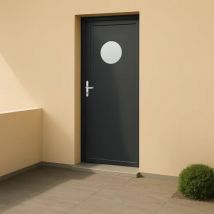 Porte d'entrée PVC couleur 76 vitrée