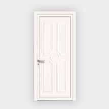 Porte d'entrée en PVC Titia - Gefradis - Fabrication Française - Dimensions sur mesure - Avec ou sans vitrage - Aide à la pose - Gefradis