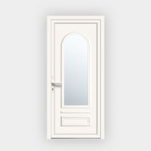 Porte d'entrée en PVC Ixelia 81 vitrée - Gefradis - Fabrication Française - Dimensions sur mesure - Avec ou sans vitrage - Aide à la pose - Gefra