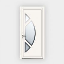 Porte d'entrée en PVC 2611 vitrée