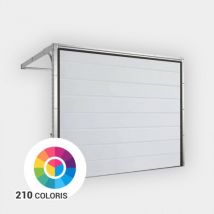 Porte de garage sectionnelle manuelle monoligne - Couleurs & Dimensions sur mesure - Fabrication Française - Gefradis