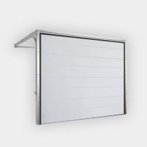 Porte de garage sectionnelle manuelle monoligne à portillon - Gefradis - Couleurs & Dimensions sur mesure - Fabrication Française - Gefradis
