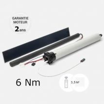 Kit Moteur solaire 6 NM de volet roulant pour tablier de 3,5 M² maximum (axe ZF 54 MM) - Couleurs & Dimensions sur mesure - Fabrication Française - Ge