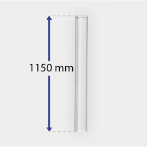 Poteau PVC 96/96 mm H1150 pour Travée Vénitienne, Luz, Pleine et Ajourée - Fabrication Française - Sens d'ouverture au choix - Avec ou sans motorisati