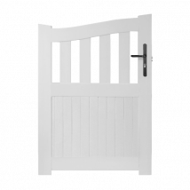 Portillon PVC sur mesure Hambourg - Fabrication Française - Sens d'ouverture au choix - Avec ou sans motorisation - Gefradis