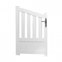 Portillon PVC sur mesure Brest - Fabrication Française - Sens d'ouverture au choix - Avec ou sans motorisation - Gefradis