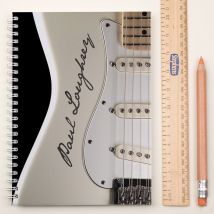 Personalised Notebook - Cream Guitar | Christmas Gifts