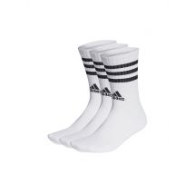 ADIDAS Freizeitsocken 3-Streifen Cushioned Crew Socken, 3 Paar weiss | 36-38