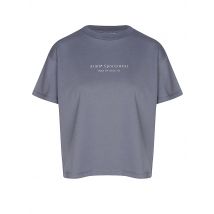 AIM'N Damen T-Shirt Boxy Serif dunkelblau | M