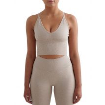AIM'N Damen Sport-BH Cross Back Shape Seamless beige | M