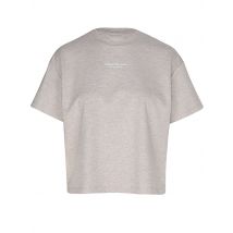 AIM'N Damen T-Shirt Boxy Script beige | XS