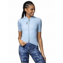 ALE Damen Radtrikot Color Block hellblau | L