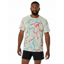 ASICS Herren Laufshirt Road All Over Print SS Top bunt | XL